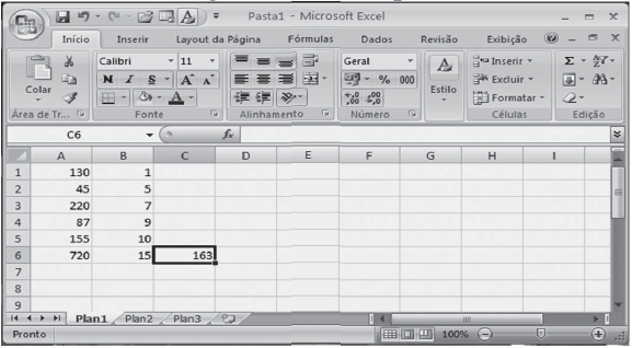 Planilha Excel